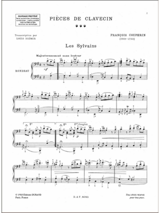 Les Clavecinistes Français Volume 3 - COUPERIN - Partition - Clavecin